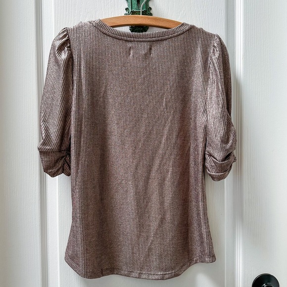 Anthropologie Pilcro Lexi Shimmer Tee Size XS - Picture 3 of 3